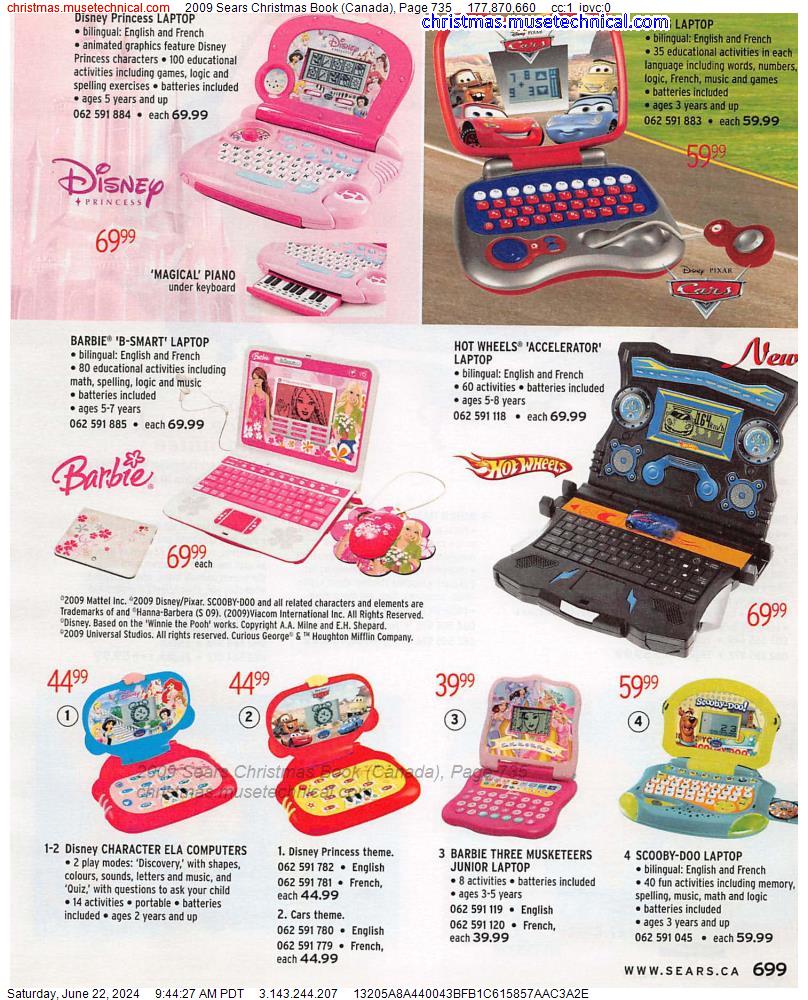 2009 Sears Christmas Book (Canada), Page 735