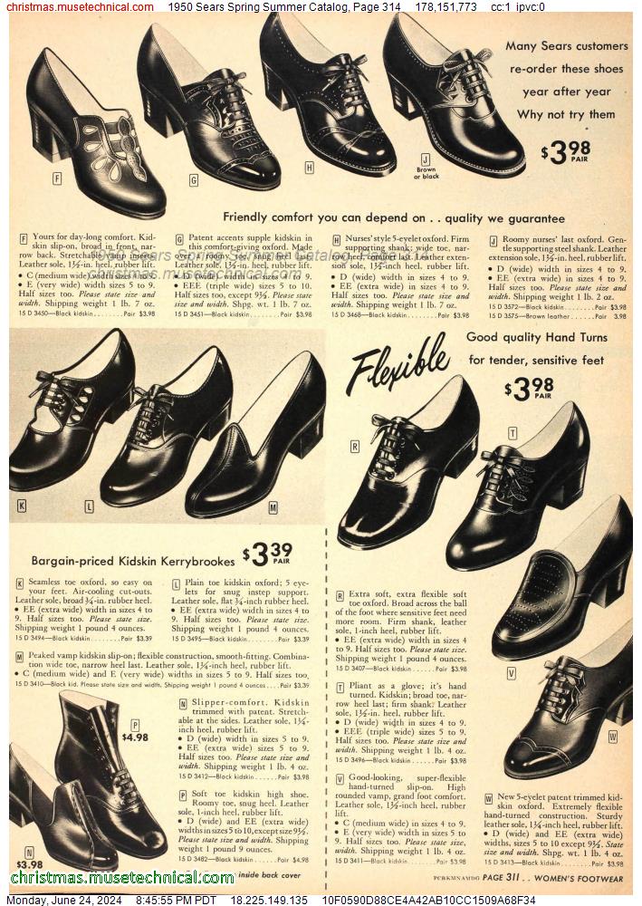 1950 Sears Spring Summer Catalog, Page 314