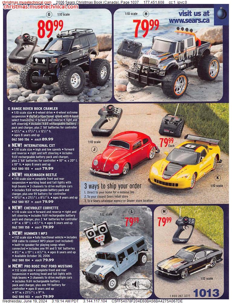 2006 Sears Christmas Book (Canada), Page 1037