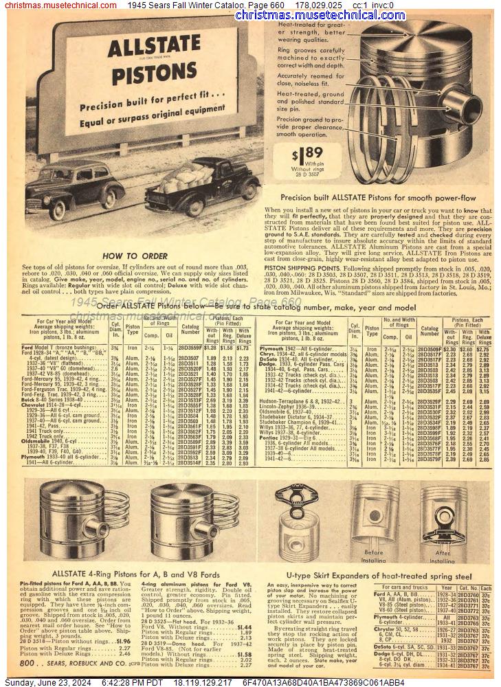 1945 Sears Fall Winter Catalog, Page 660