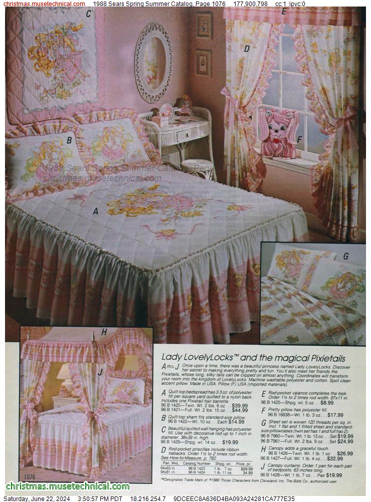 1988 Sears Spring Summer Catalog, Page 1076
