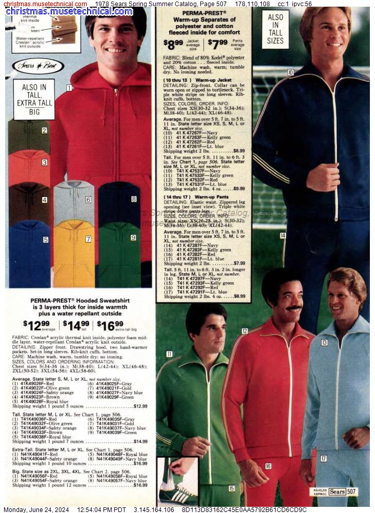 1978 Sears Spring Summer Catalog, Page 507