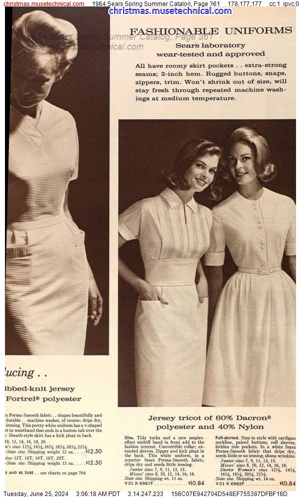 1964 Sears Spring Summer Catalog, Page 361