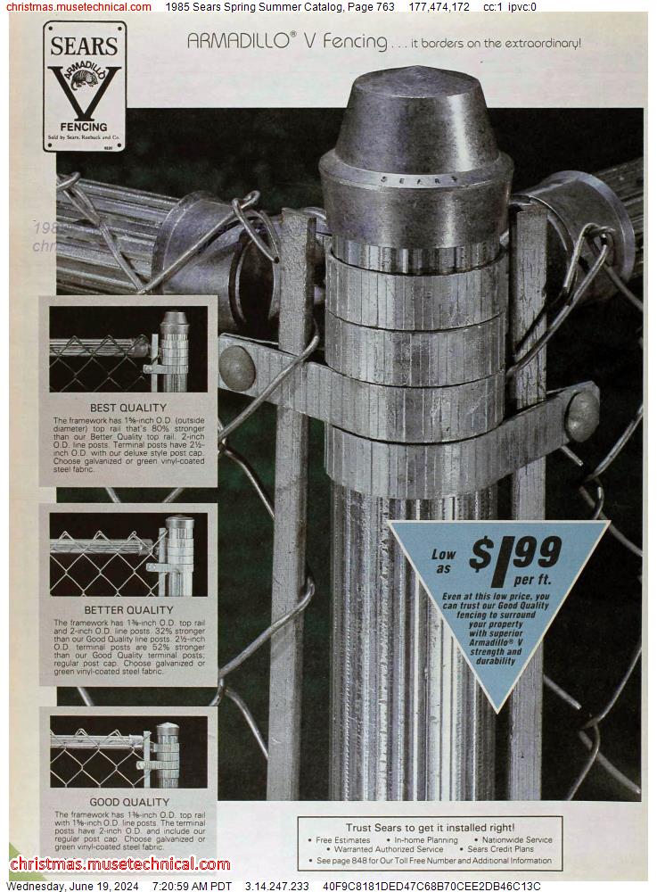 1985 Sears Spring Summer Catalog, Page 763