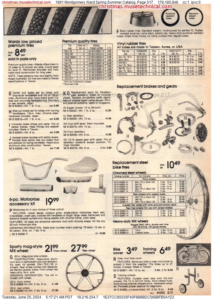 1981 Montgomery Ward Spring Summer Catalog, Page 517