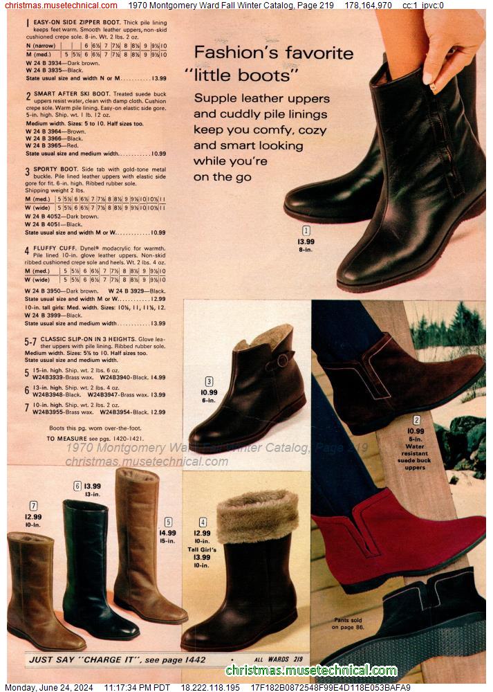 1970 Montgomery Ward Fall Winter Catalog, Page 219