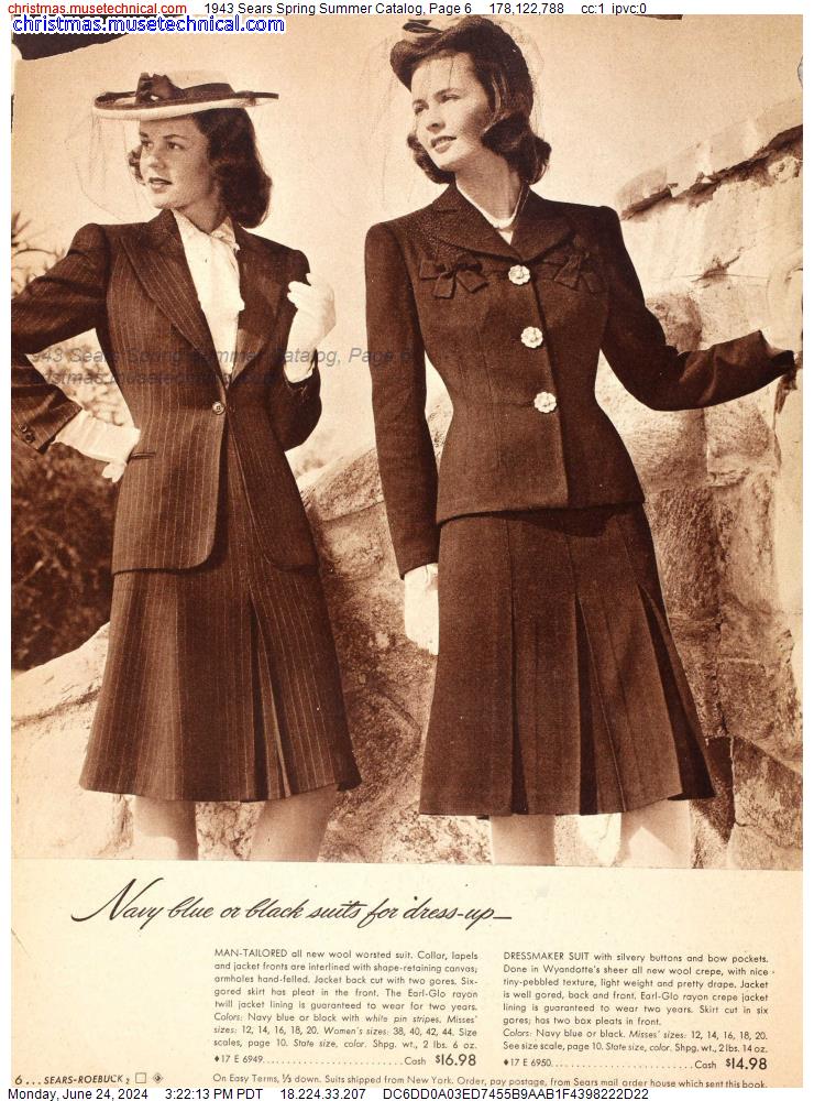 1943 Sears Spring Summer Catalog, Page 6