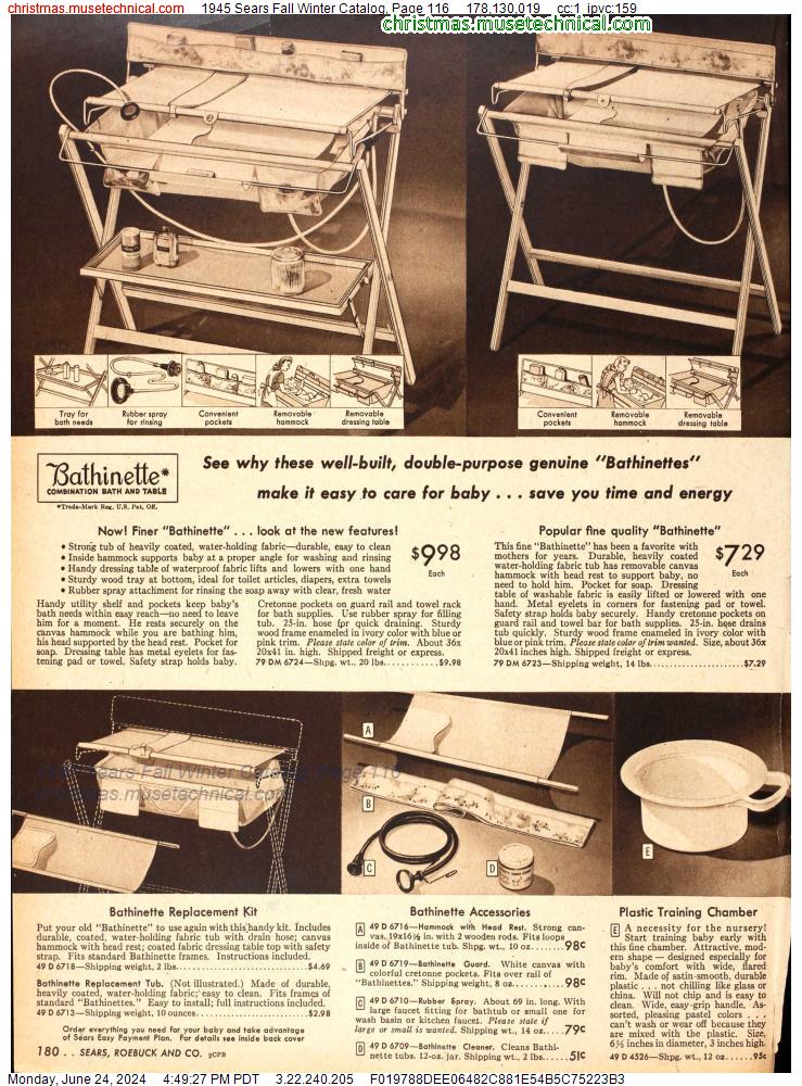 1945 Sears Fall Winter Catalog, Page 116