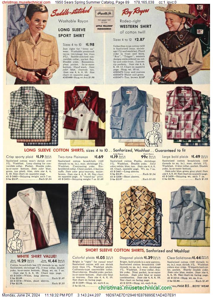 1950 Sears Spring Summer Catalog, Page 89