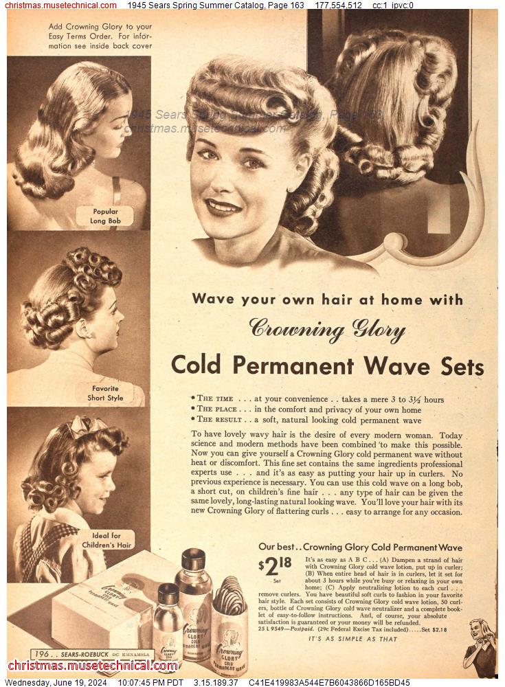 1945 Sears Spring Summer Catalog, Page 163