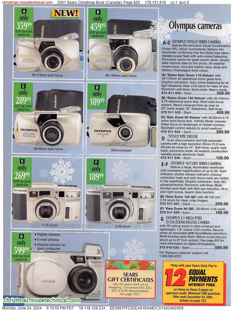2001 Sears Christmas Book (Canada), Page 820