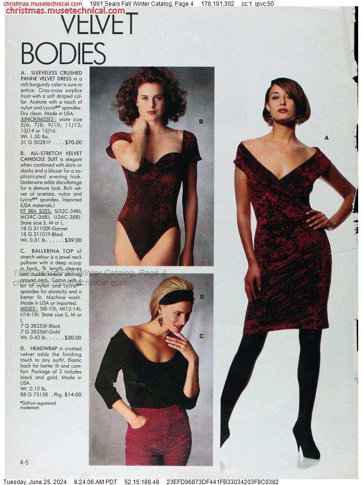1991 Sears Fall Winter Catalog, Page 4
