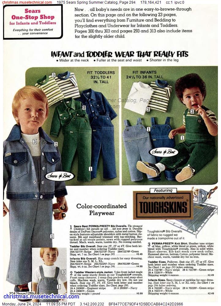 1975 Sears Spring Summer Catalog, Page 294