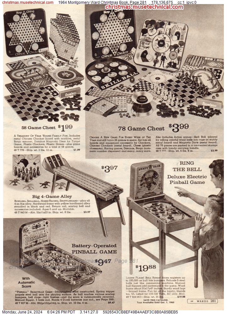 1964 Montgomery Ward Christmas Book, Page 281