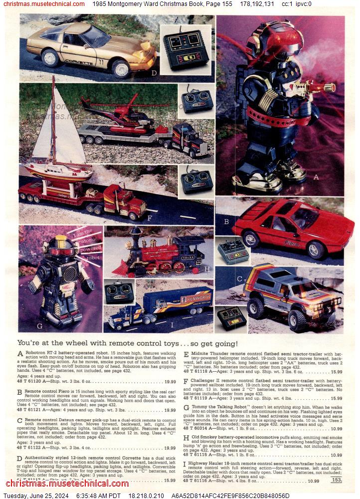 1985 Montgomery Ward Christmas Book, Page 155