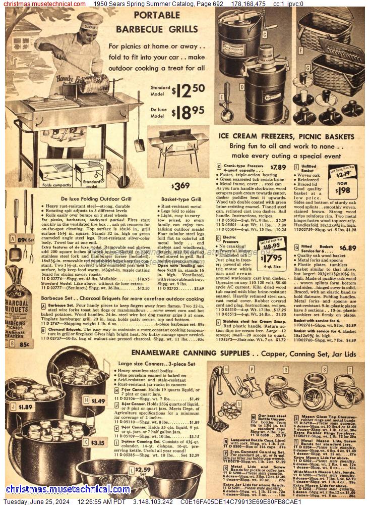1950 Sears Spring Summer Catalog, Page 692