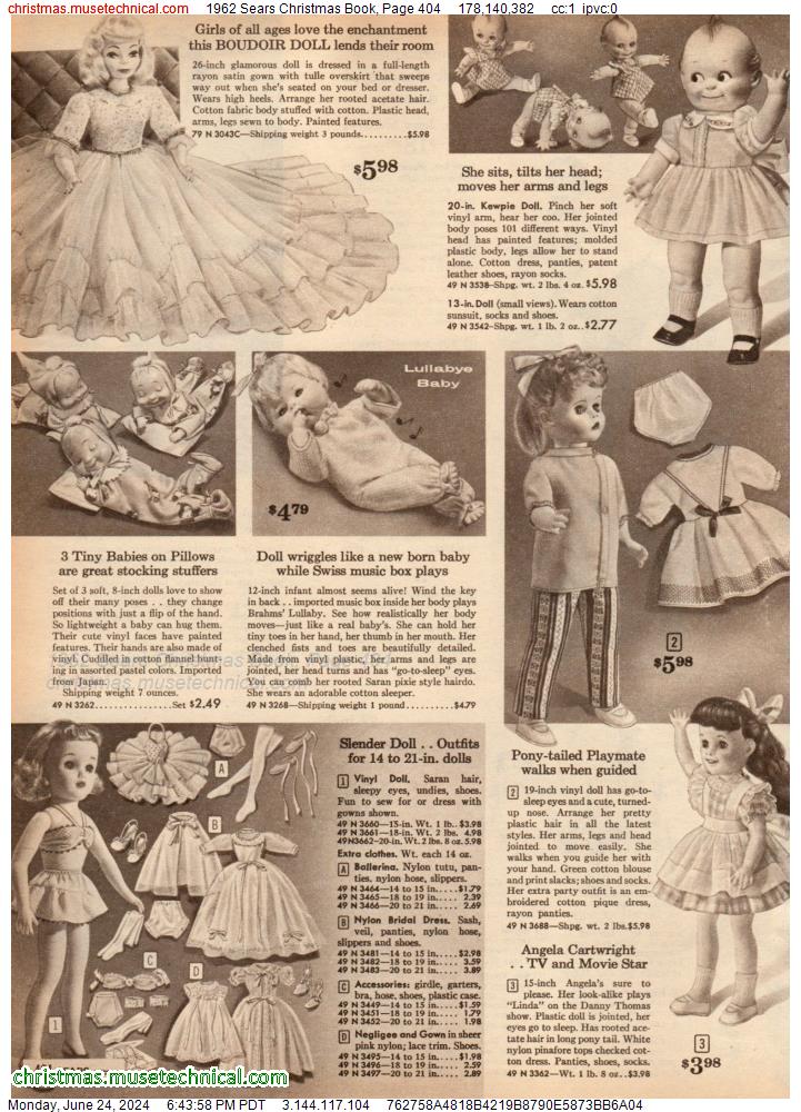 1962 Sears Christmas Book, Page 404