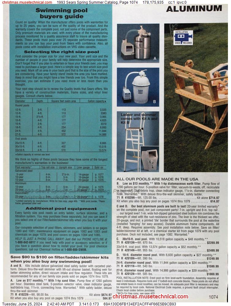 1993 Sears Spring Summer Catalog, Page 1074