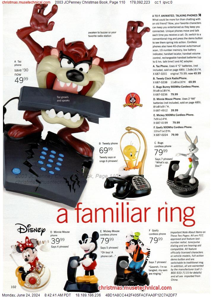 2003 JCPenney Christmas Book, Page 110