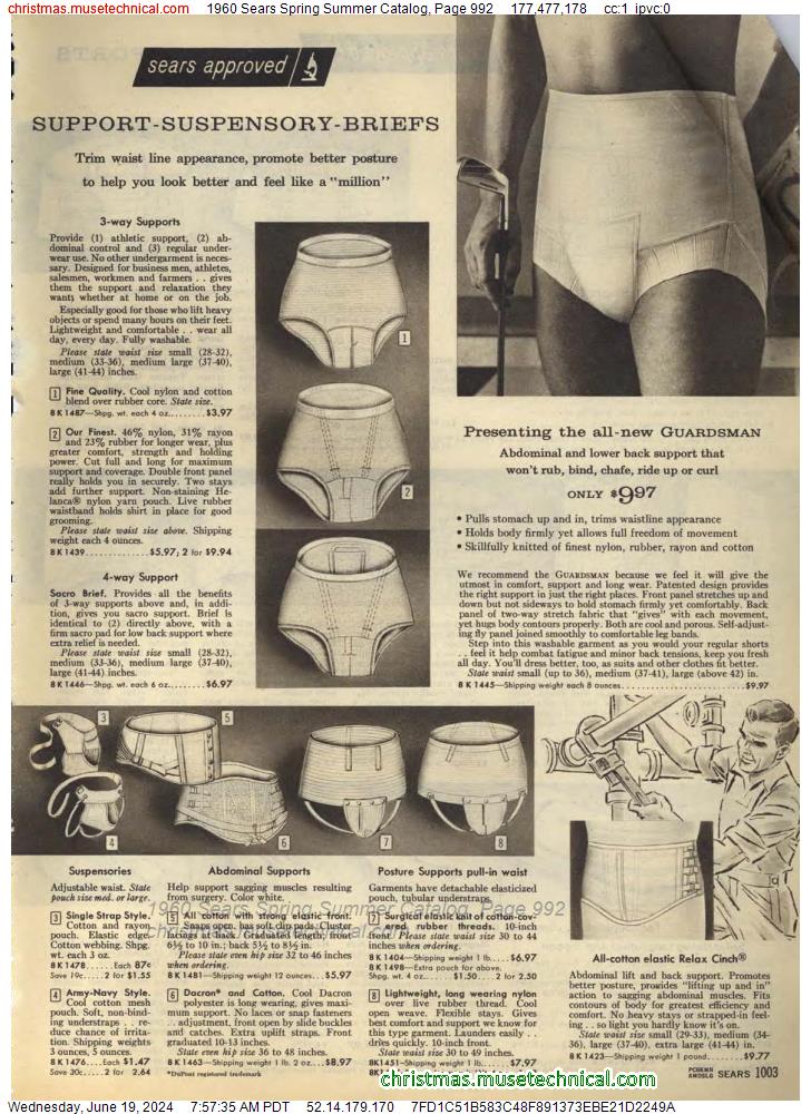 1960 Sears Spring Summer Catalog, Page 992