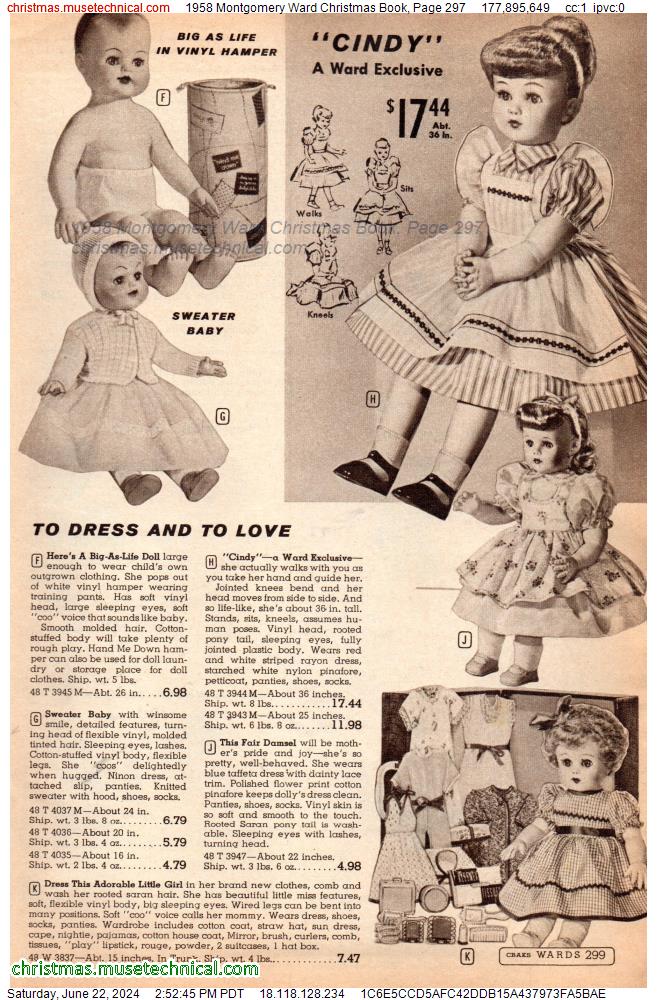 1958 Montgomery Ward Christmas Book, Page 297
