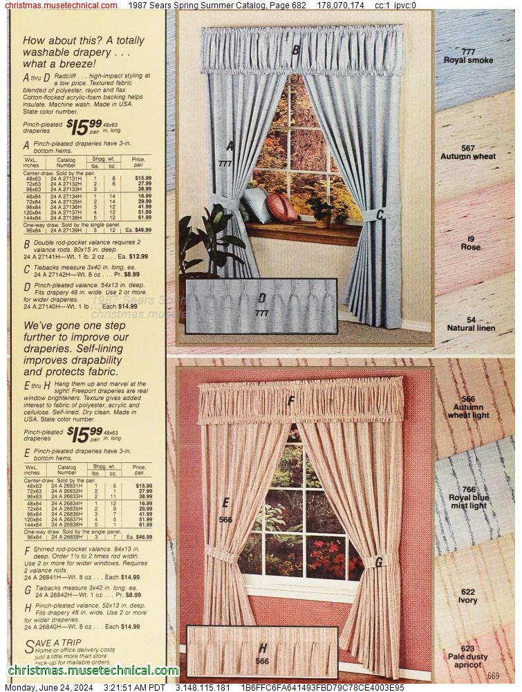 1987 Sears Spring Summer Catalog, Page 682