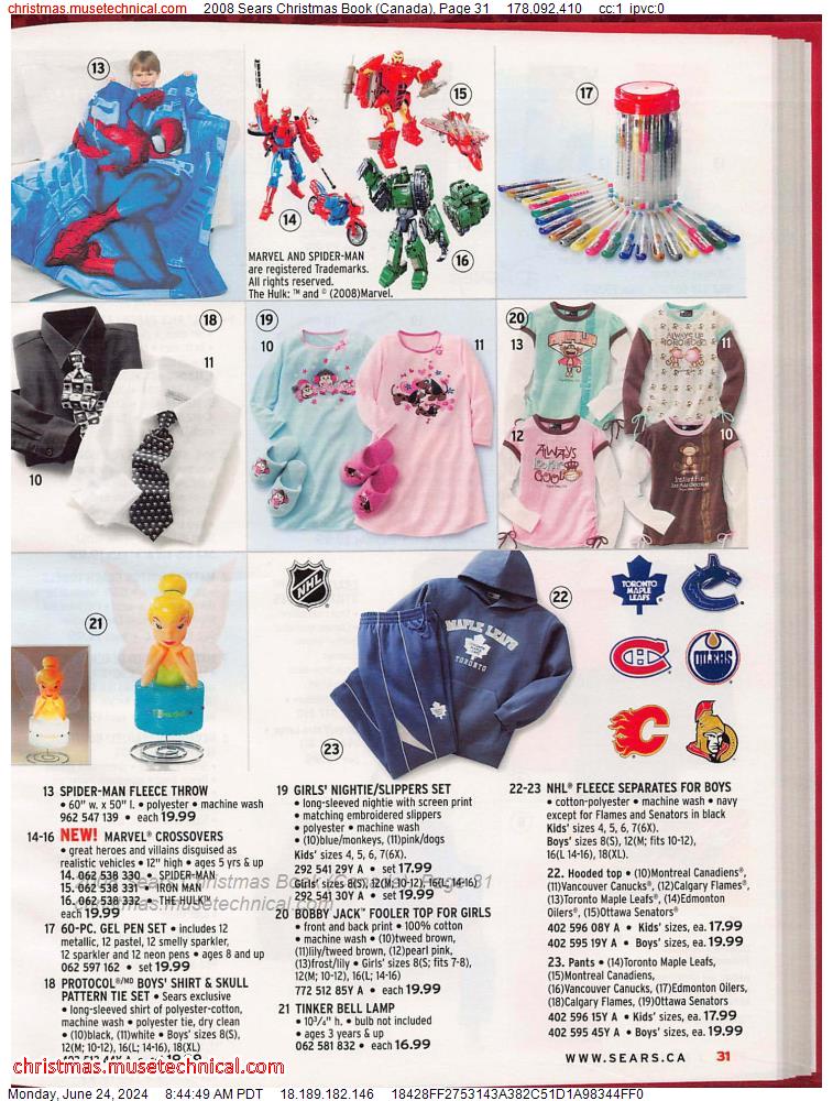 2008 Sears Christmas Book (Canada), Page 31
