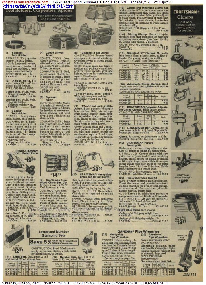 1979 Sears Spring Summer Catalog, Page 749