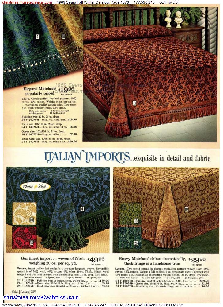 1969 Sears Fall Winter Catalog, Page 1076