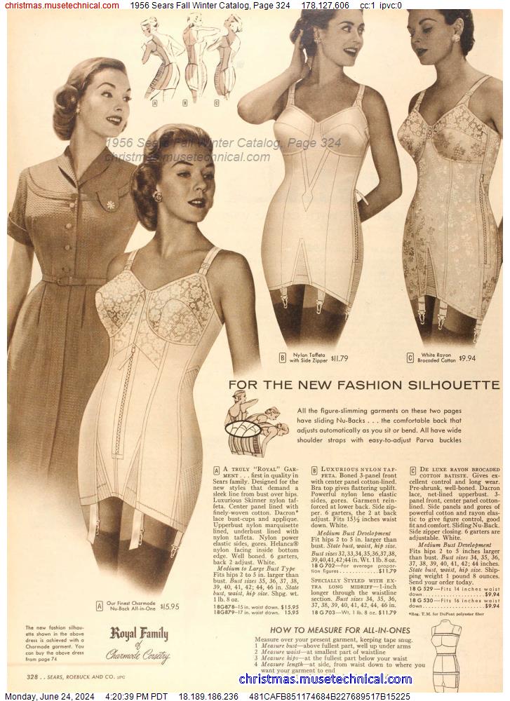 1956 Sears Fall Winter Catalog, Page 324