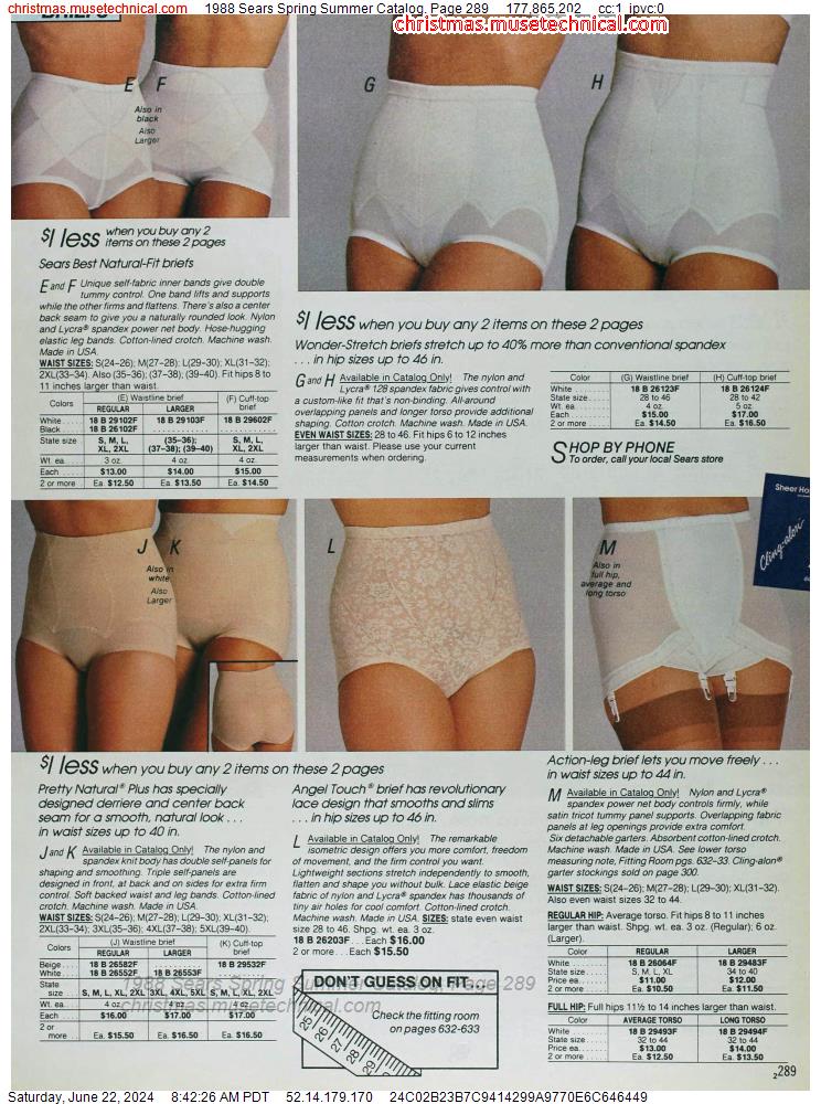 1988 Sears Spring Summer Catalog, Page 289