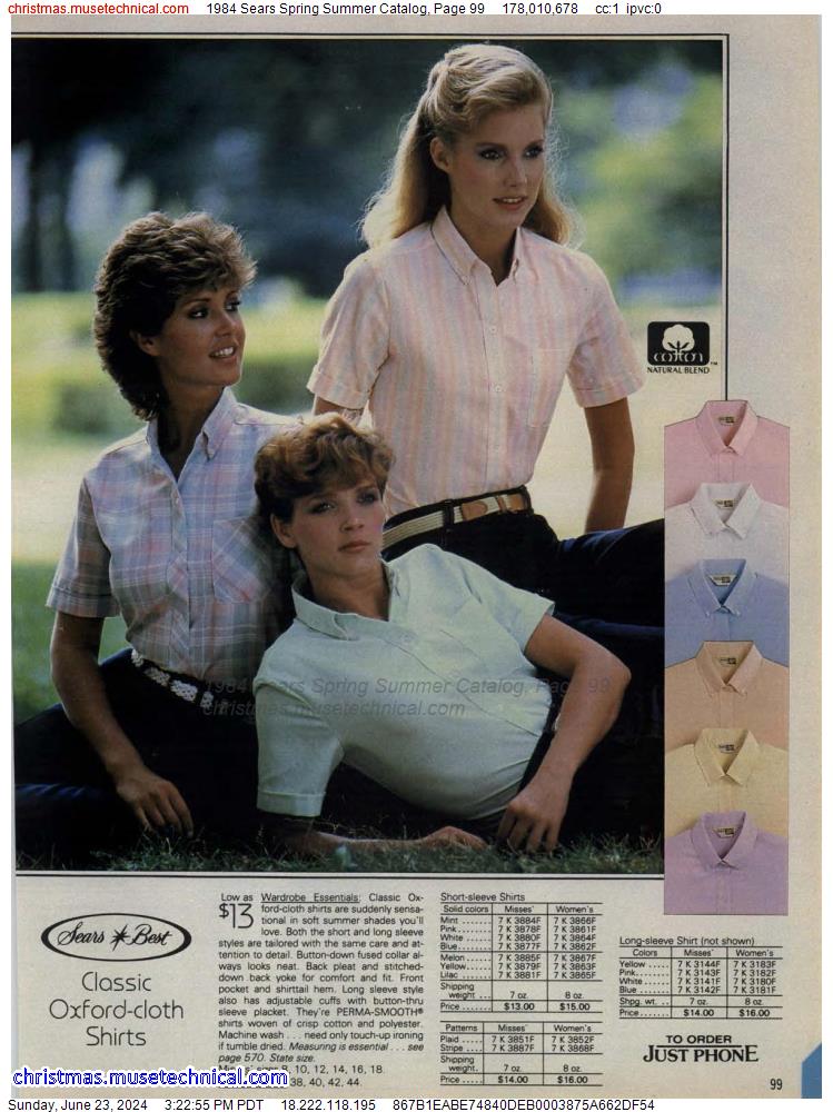 1984 Sears Spring Summer Catalog, Page 99