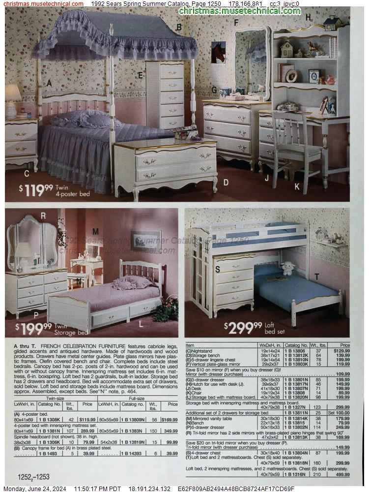1992 Sears Spring Summer Catalog, Page 1250