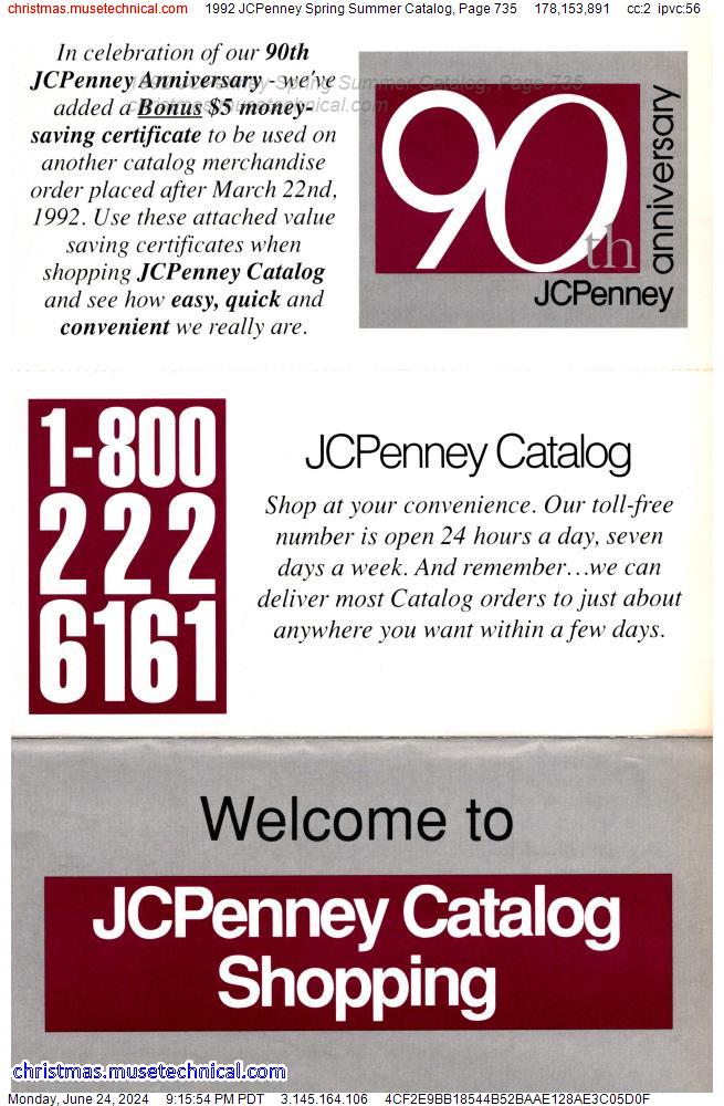 1992 JCPenney Spring Summer Catalog, Page 735