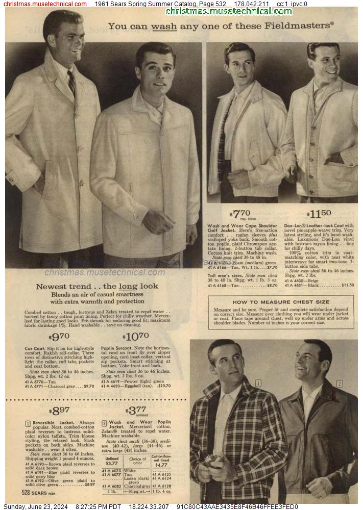 1961 Sears Spring Summer Catalog, Page 532