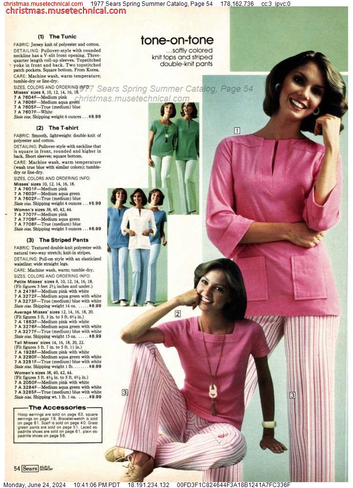 1977 Sears Spring Summer Catalog, Page 54