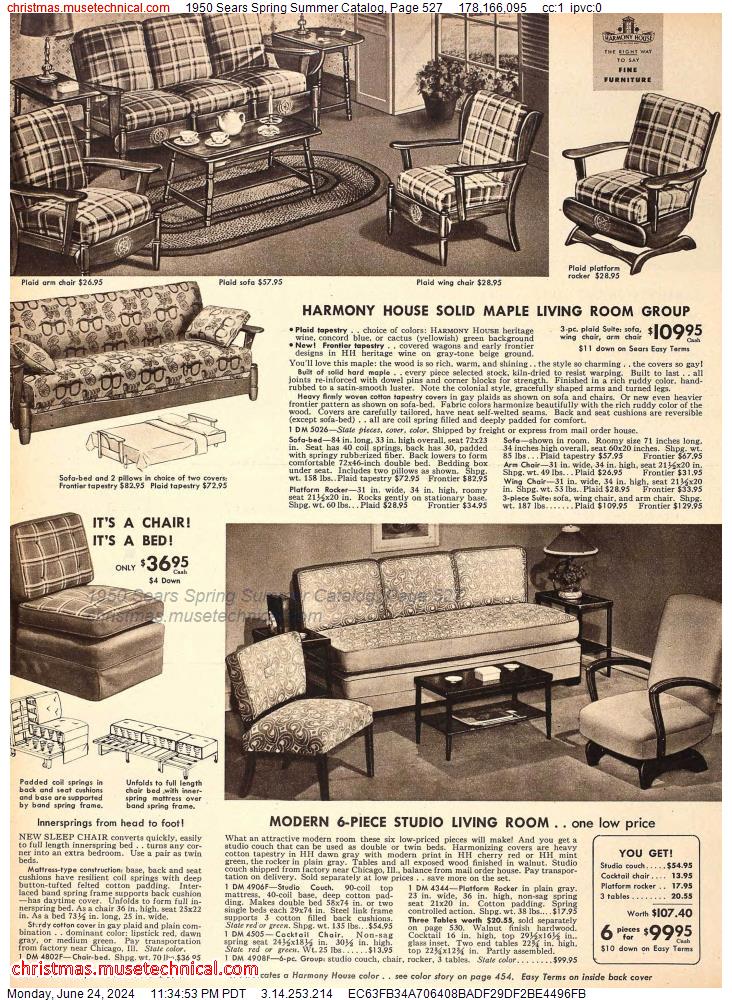 1950 Sears Spring Summer Catalog, Page 527