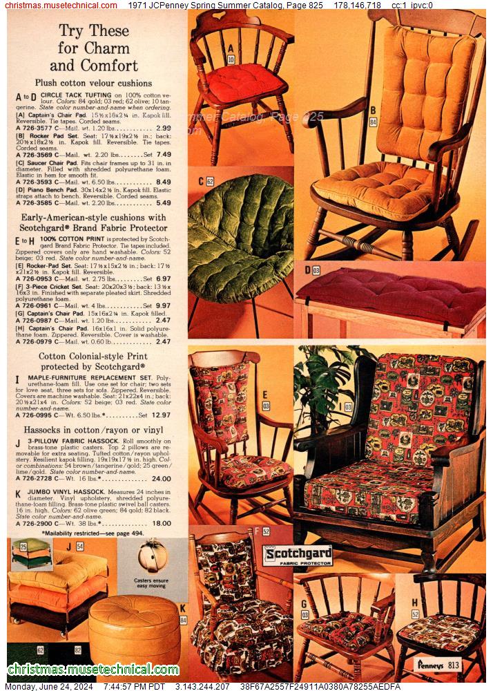 1971 JCPenney Spring Summer Catalog, Page 825