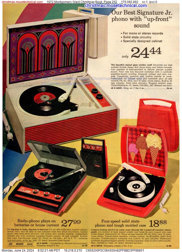 1972 Montgomery Ward Christmas Book, Page 252