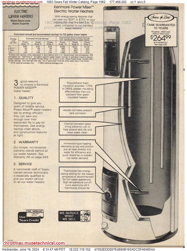 1983 Sears Fall Winter Catalog, Page 1062