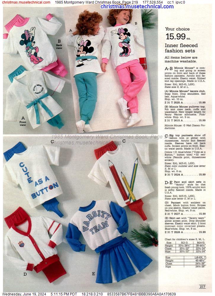 1985 Montgomery Ward Christmas Book, Page 219