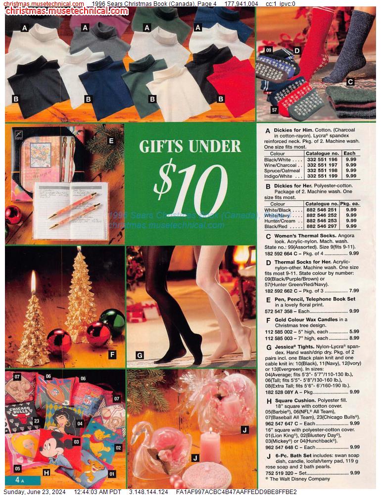 1996 Sears Christmas Book (Canada), Page 4