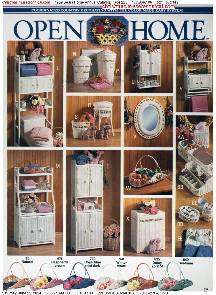 1989 Sears Home Annual Catalog, Page 225