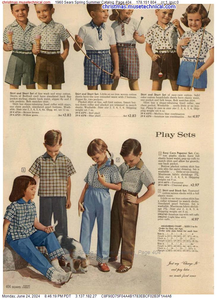 1960 Sears Spring Summer Catalog, Page 404