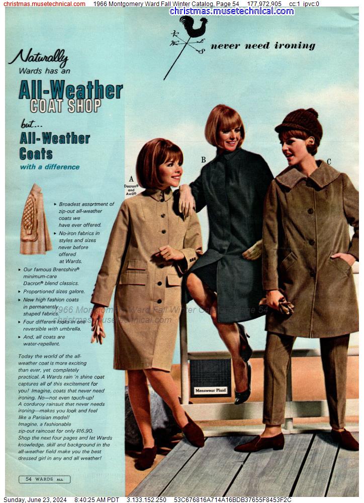 1966 Montgomery Ward Fall Winter Catalog, Page 54