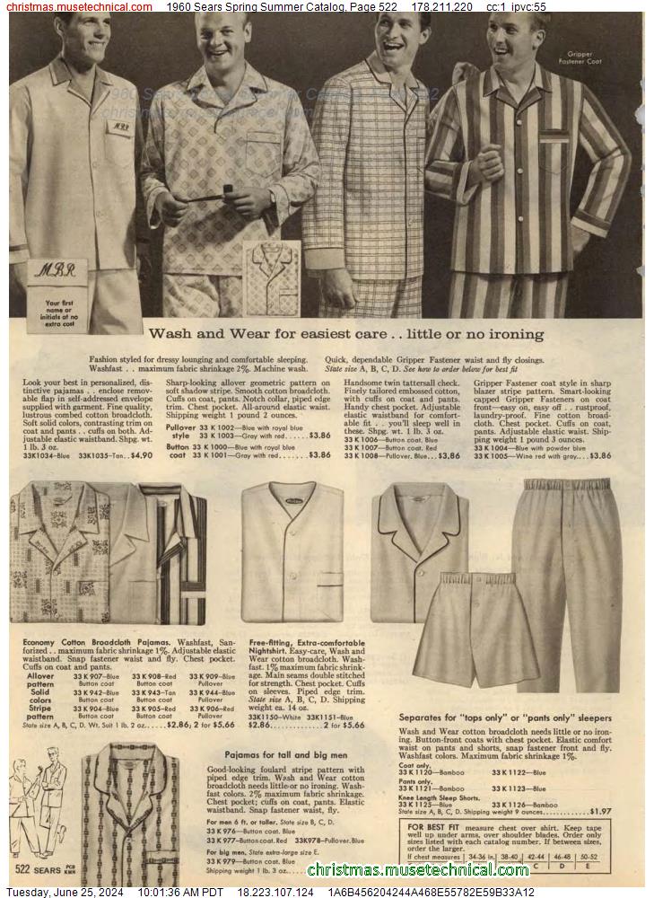 1960 Sears Spring Summer Catalog, Page 522