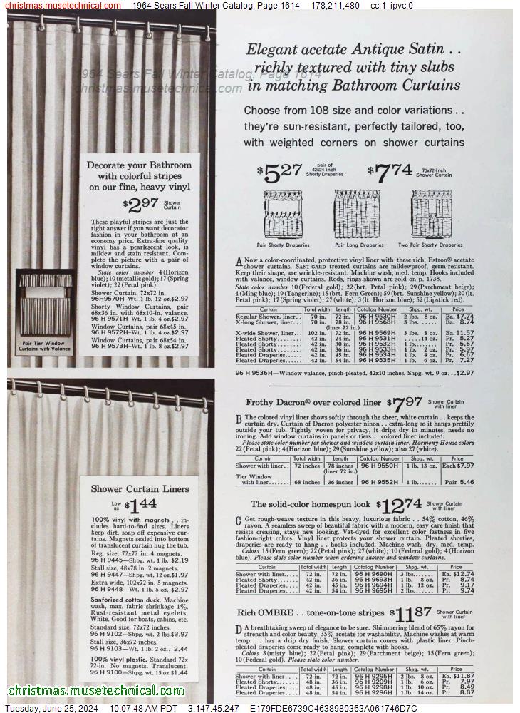 1964 Sears Fall Winter Catalog, Page 1614