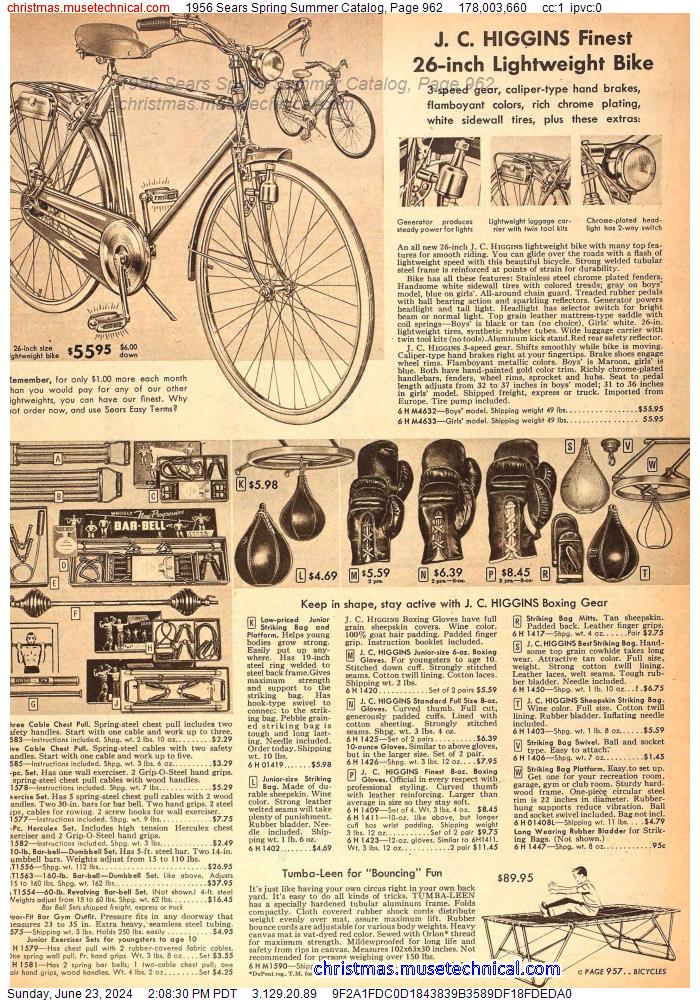 1956 Sears Spring Summer Catalog, Page 962