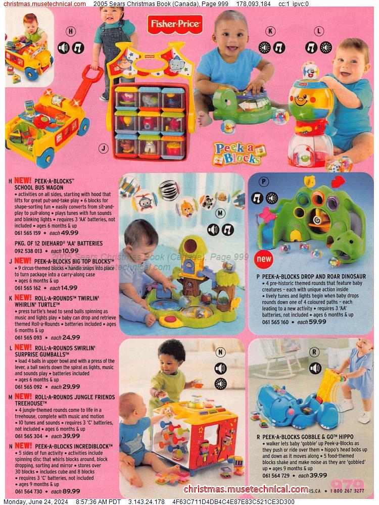 2005 Sears Christmas Book (Canada), Page 999