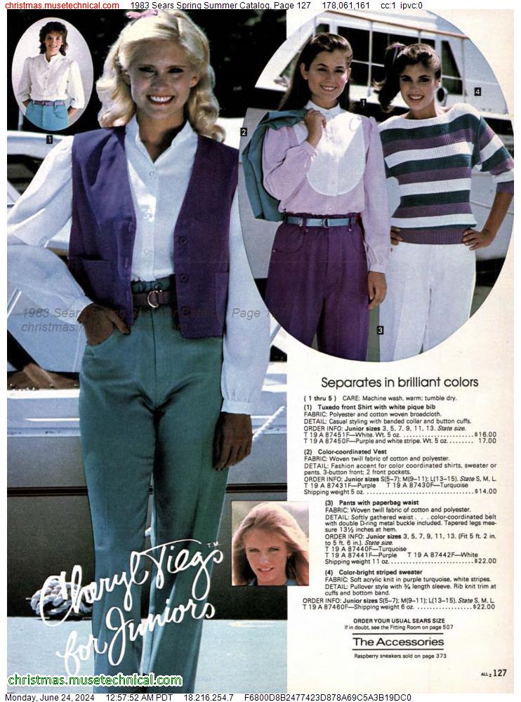 1983 Sears Spring Summer Catalog, Page 127